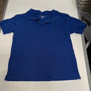 Calvin Klein Blue Polo Shirt with Classic Collar